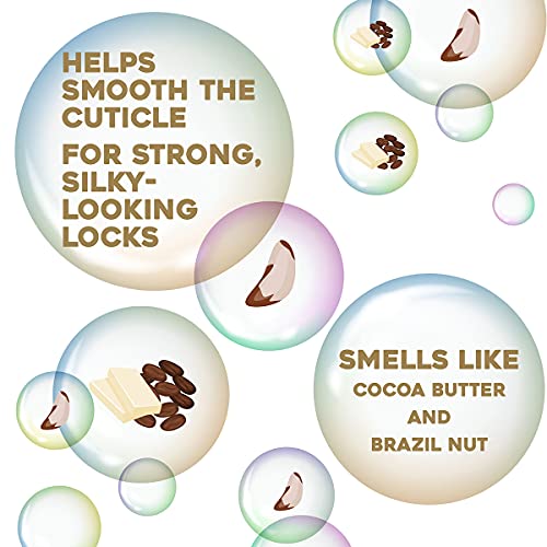 OGX Ever Straightening Brazilian Keratin Smooth Conditioner | With Coconut Oil, Keratin Proteins, Avocado Oil & Cocoa Butter, For Dry, Curly, Frizzy & Fine hair, Sulfate Free Surfactants, No Parabens, 385 ml