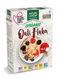 Natureland Organics Oat Flakes 250 Gm - Healthy Organic Oats