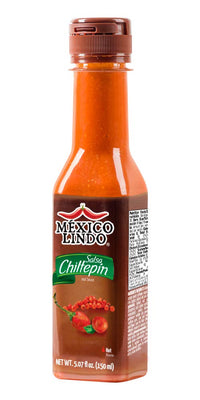 Mexico Lindo Chiltepin Hot Sauce | 14,200 Scoville Level | Traditional Spicy Flavor | 5 Fl Oz Bottles (Pack of 2)