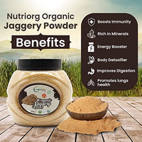 Nutriorg Certified Organic Jaggery Powder 3500g ( Pack of 5*700) | Organically Grown | No Preservatives Added