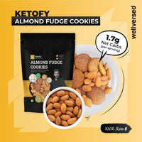 Ketofy - Almond Fudge Keto Cookies (2x200g) | Ultra Low Carb Almond Fudge Keto Cookies