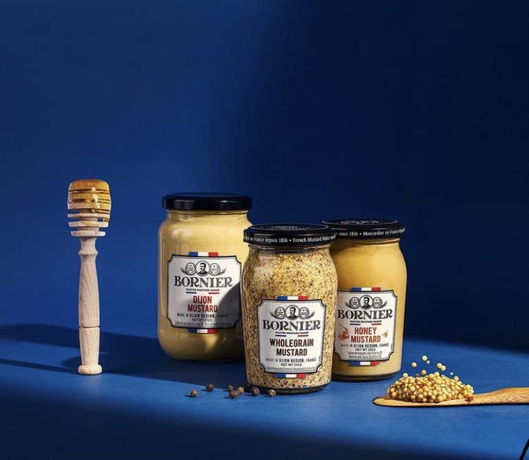 BORNIER Original Dijon Mustard, 7.4 Ounce