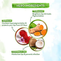 Mamaearth Ubtan Tinted 100% Natural Lip Balm for lightening Dark Lips, With Turmeric & Saffron For 12 Hour Moisturization - 2 g