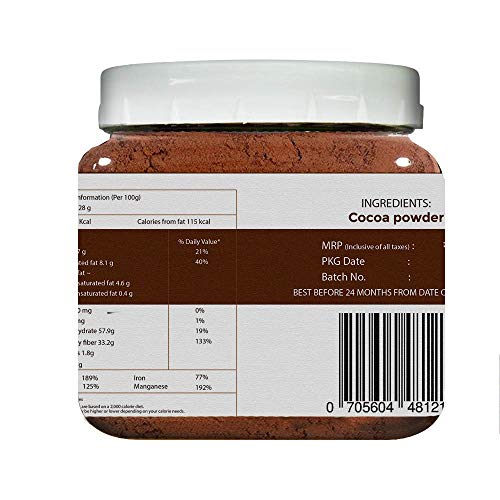 Kitchiez Cocoa Powder, 200g [Unsweetened, Premium Ghana Cocoa] (Dark Cocoa)