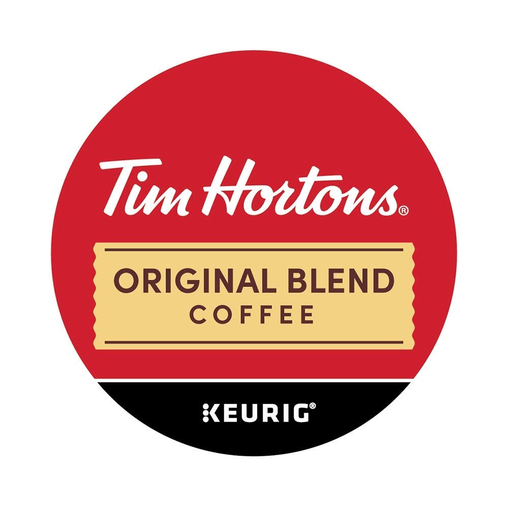 Tim Hortons Original Blend, Medium Roast Coffee, Single-Serve K-Cup Pods Compatible with Keurig Brewers, 24ct K-Cups