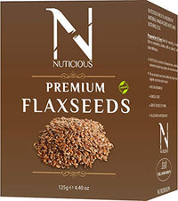 Nuticious Organic Flax Seeds 125 G Dryfruits & Berries,