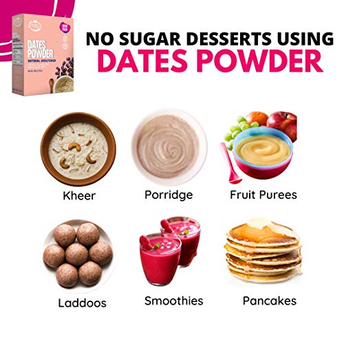 Early Foods Dry Dates Powder - Natural Sweetener, 200 g