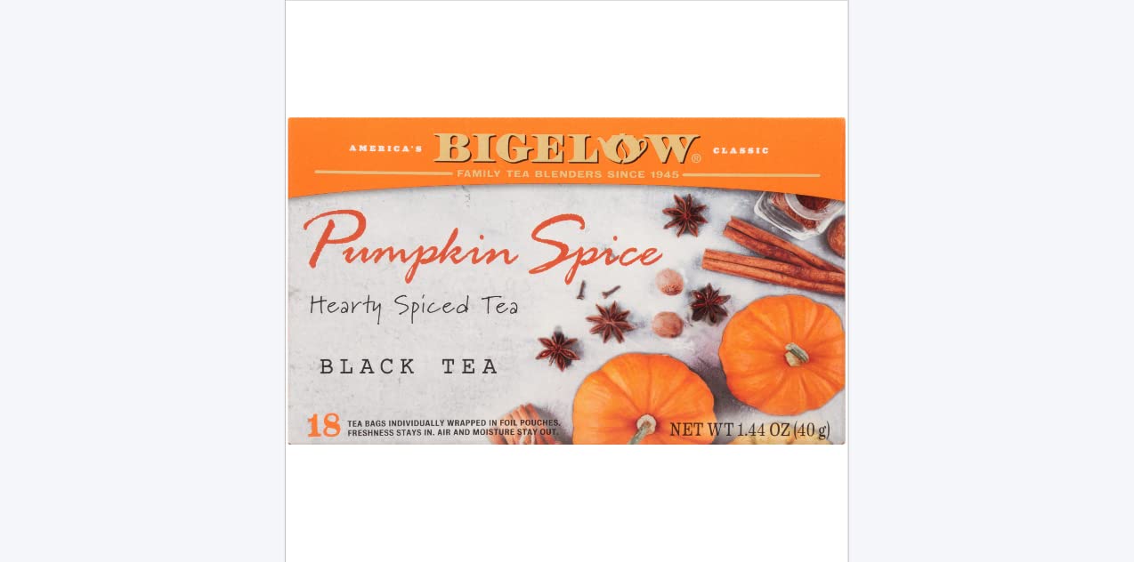 Bigelow Pumpkin Spice Tea 18 Count