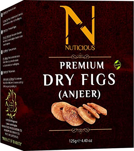 NUTICIOUS Dry Figs Anjeer(Dry FIgs ) 125 G Dryfruits & Berries,Diwali Gifts ,Diwali Offer ,Nuts