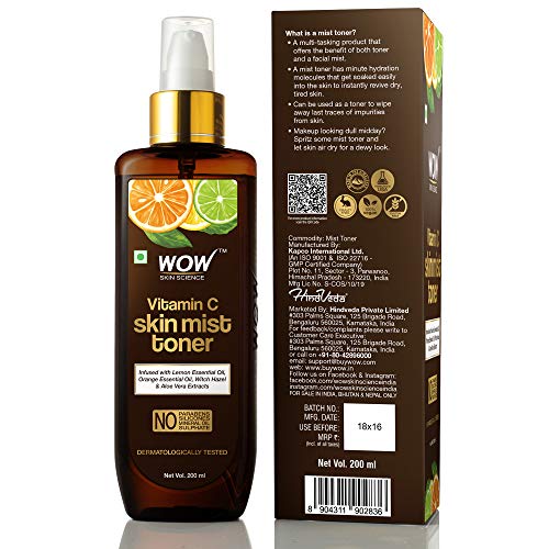 WOW Skin Science Face Vitamin C Toner - All skin type - No Parabens, Silicone, Mineral Oil & Sulphates, 200 ml