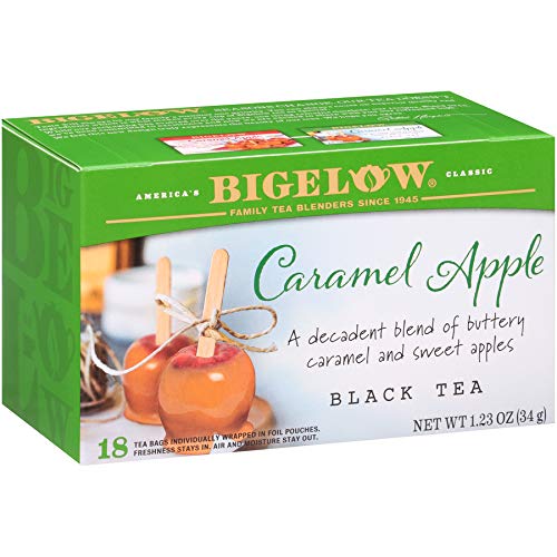 Bigelow Caramel Apple Black Tea, Caffeinated, 18 Count (Pack of 6), 108 Total Tea Bags
