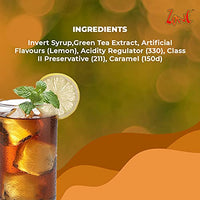 Zone Lemon Ice Tea Flavoured Bar Syrup, 240ml Bottle | Suitable for Cocktails, Mocktail, Drinks, Juices, Beverages and More | Non Alchoholic Mix | 12 Flavours Available