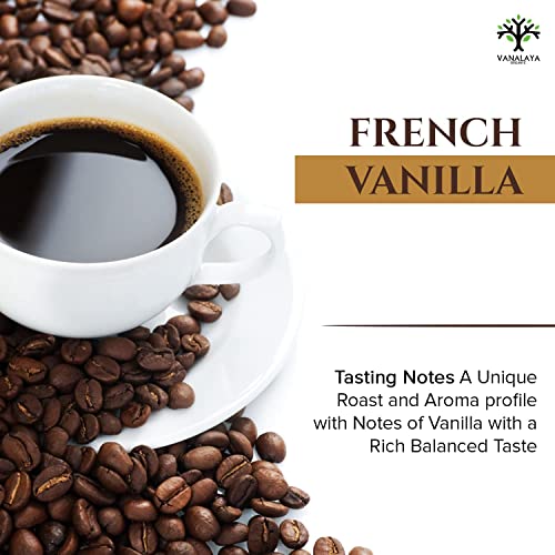 Vanalaya French Vanilla Instant Coffee, Black Coffee Powder With Rich Aroma & Taste For Weight Loss, Stress Relief (Pack Of 2X50gm)