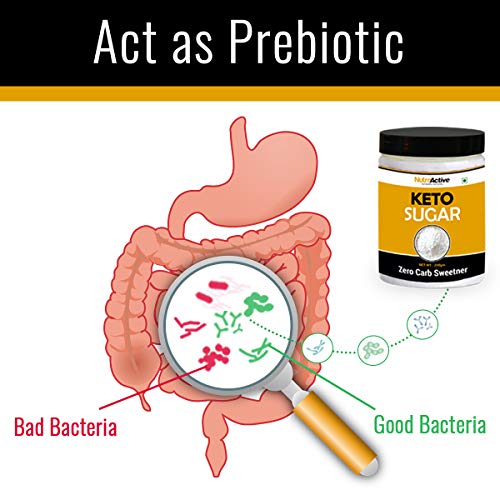 NutroActive Keto Sugar Zero Carb Sweetener 100% Sugar Free 250g