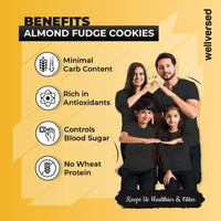 Ketofy - Almond Fudge Keto Cookies (2x200g) | Ultra Low Carb Almond Fudge Keto Cookies