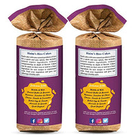 HAIM Organic Crispy Rice Thicks Wholegrain Brown Rice Cakes with Himalayan Salt & Black Pepper Pack of 2