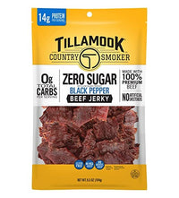 Tillamook Country Smoker Keto Friendly Zero Sugar Beef Jerky, Black Pepper, 6.5 Ounce
