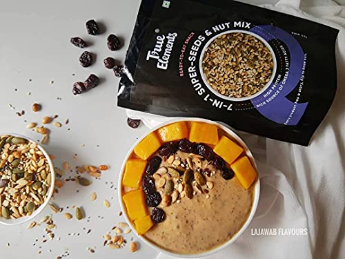 True Elements 7 in 1 Seeds and Nut Mix 250g - Seeds for Eating | Mix Seeds | Diet Snacks | Roasted Seeds