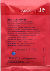 Fermentis - IM-239K-F7BJ-MP Safale US-05 Dry Yeast, 11.5 g (Pack of 8)