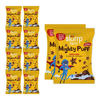 Slurrp Farm Healthy Snacks for Kids | Mighty Puff Choco Ragi | Not Fried, No Maida | Ragi Snack for School Tiffin and Travel-Friendly | 10 X 20g Each