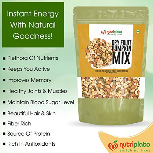 Nutriplato Dry Fruits Mix - Nuts and Pumpkin Seeds Mix, 340 g