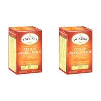 Twinings Ceylon Orange Pekoe Tea Bags - Individually Wrapped Black Tea Bags with a Smooth, Refreshing, & Crisp Taste, 20 Count (Pack of 2)