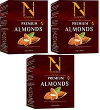 Nuticious - Almonds 125 G Badam (Pack of 3 ) Dryfruits & Berries,Diwali Gifts ,Diwali Offer ,Nuts