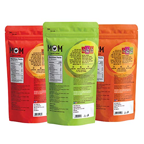 Meal of The Moment Makhana Super Pack -Assorted Flavors - Tomato Achaari & Cheddar Cheese, Cream N Onion (Pack of 3, 60g Each)