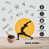 Organature Fresh and Natural Basil Seeds, Tukmariya Seeds, Sabja Seeds | Falooda Seeds use for Natural Weight Loss (400 Grams)