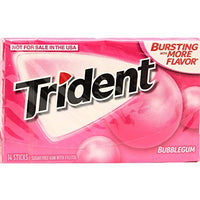 Trident Bubble Gum, 14 Sticks, 20 g (Pack of 1)