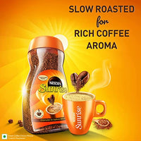 NESCAFE Sunrise Rich Aroma, Instant Ground Coffee Pouch-Chicory Mix, 200g Stabilo | Made With Slow Roasted Coffee Beans