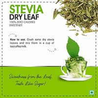 Zindagi Stevia Dry Leaves - Pure Stevia Leaves - Sugar-Free Dry Stevia Leaves 70 gm (Pack of 2)