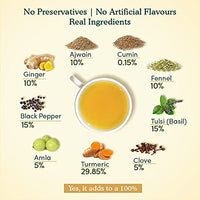 VAHDAM - Organic Ayurvedic Kadha Tea (50 Ayush Kadha Tea Bags) | Herbal Tea for Immunity | Grandma's  Kadha with Tulsi, Amla, Turmeric, Ginger, Black Pepper, Fennel, Cumin and Cloves