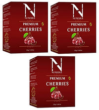 NUTICIOUS Premium Unsweetened Dried Cherries - 125G (Pack of 3)