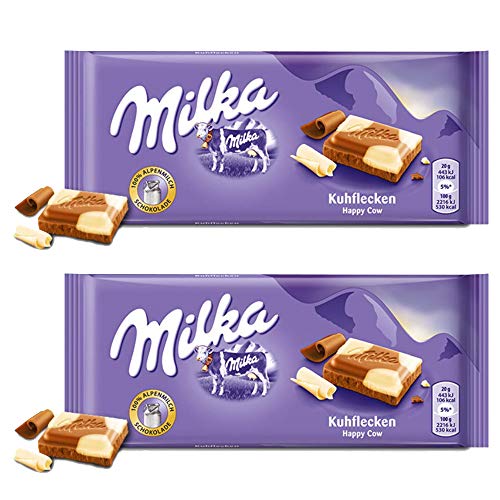 Milka Happy Cows Chocolate, 2 x 100 g