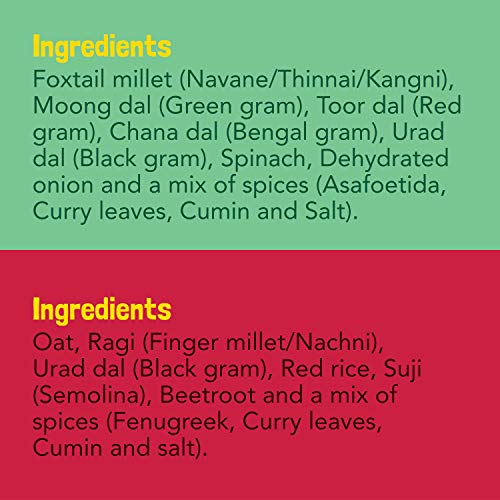 Slurrp Farm Millet Dosa Instant Mix, Supergrains Spinach and Beetroot, Natural and Healthy Food, 150g (Pack of 2)