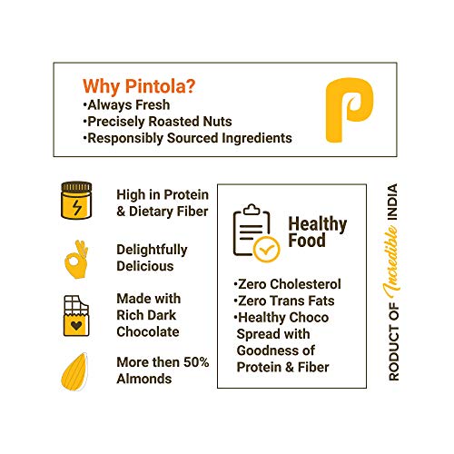 Pintola Almond Butter Dark Chocolate Creamy, 350 g