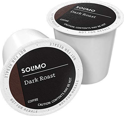 Solimo Coffee Pods, Dark Roast, Compatible with Keurig 2.0 K-Cup Brewers, 24 Count