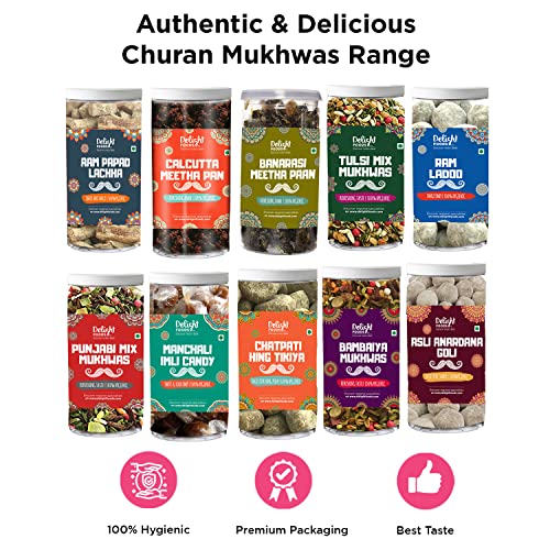 Delight Foods Traditional Churans - Hygienically Packed (Asli Anardana Goli, 125G)