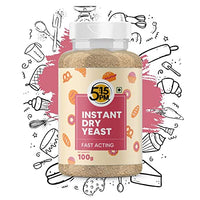 5:15PM Instant Dry Active Yeast Powder for Baking Bread and Pizza, 100 g