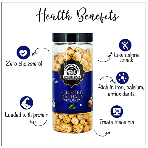 Wonderland Foods - Roasted & Flavoured Jalapeno Makhana (Foxnut) 100g Jar