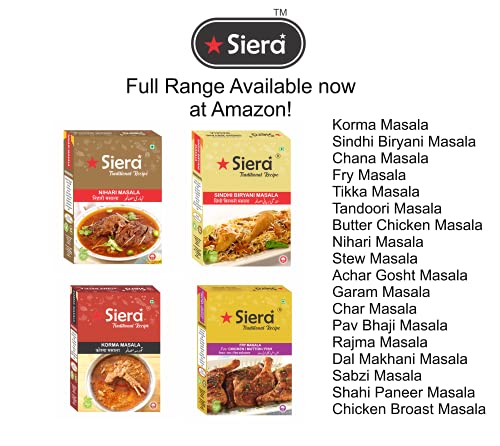 Siera Korma Masala | Spice Mix | Masala Mix | Pack of 4 (50 Gm Each)