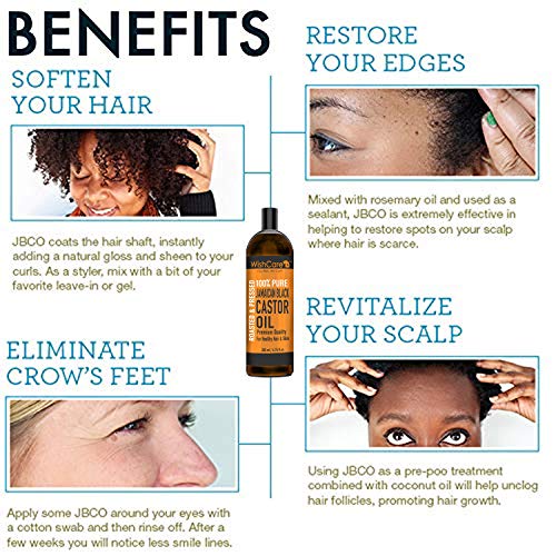 WishCare® Premium Jamaican Black Castor Oil For Hair & Skin - Roasted & Pressed - 200 Ml