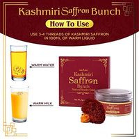 Vedapure A+ Grade Original Kashmiri Saffron/Kesar with Yellow Threads For Pregnant Women, Skin 5 Grams Bunch (Pack of 1)
