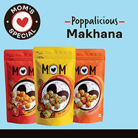 Meal of The Moment Makhana Desi Chaat Super Pack 1 and Meal of The Moment Makhana Tomato Achaari Pack 1, Meal of The Moment Cheddar Cheese Pack 1 60g Each