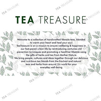 Tea Treasure Belly Soother Tea -10 Pyramid Tea Bags - Blend of Rooibos, Peppermint, Ginger, Lemongrass, Fennel seeds, Spearmint, Licorice, Milk thistle | Tea for Belly Fat |Reduces Bloating & Gas