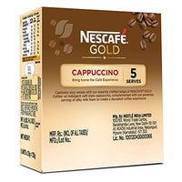 Nestlé India Limited Nescafe Gold Cappuccino, 5 Sachets x 25g, 125g