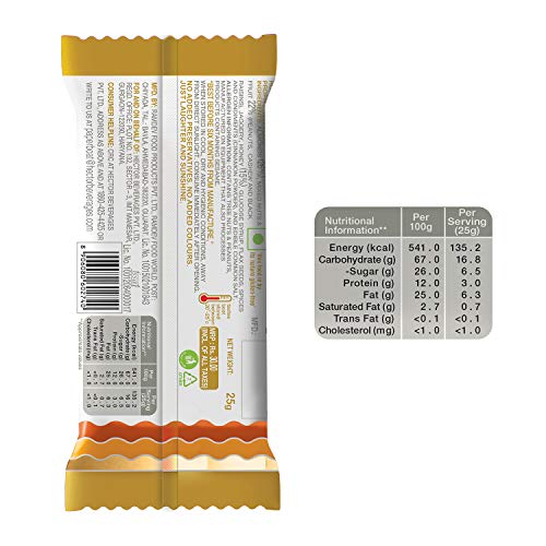 Paper Boat Honey Roasted Almond Bar, No Added Preservatives and Colours | Gajak | Sweets | Gazak (Pack of 10, 25g Each)