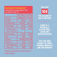 Slurrp Farm Multigrain Millets Cereal with Mixed Fruits and Rice Crispies, Instant Cereal for Growing Little Ones, No Refined Sugar or Salt, 300g