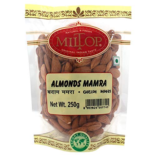 Miltop Original Premium Mamra Almonds badam Giri, 250g